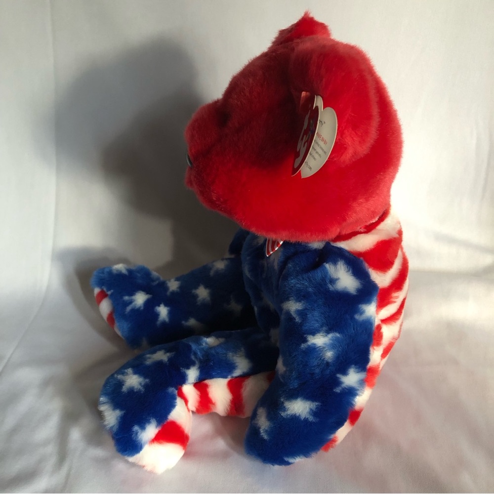 2002 Ty Beanie Buddy Liberty with RED Head - Picture 8 of 12